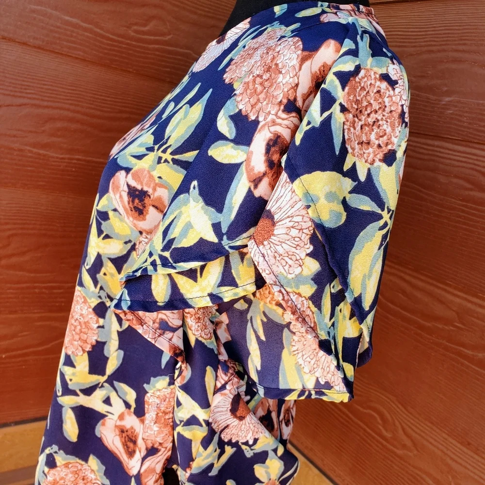 June & Hudson Floral Women's Blouse Size Small - Picture 6 of 11